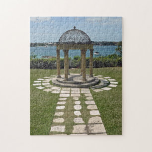 Bahamas gazebo by the sea puzzle