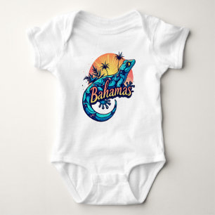 Bahamas Gecko Caribbean Baby Bodysuit