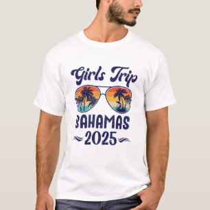 Bahamas Girls Trip Beach Vacation 2025 Matching Gr T-Shirt