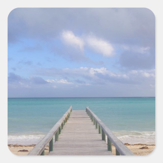 BAHAMAS, Grand Bahama Island, Eastern Side: Square Sticker (Front)