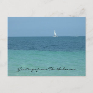 bahamas greetings postcard
