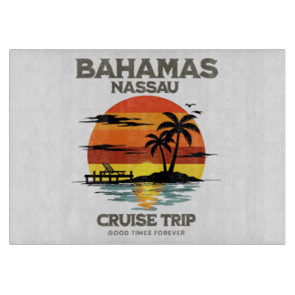 Bahamas Harbour Cruise Sunset Cutting Board