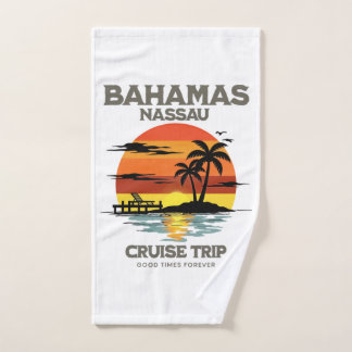Bahamas Harbour Cruise Sunset Hand Towel