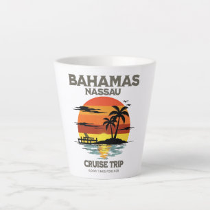 Bahamas Harbour Cruise Sunset Latte Mug