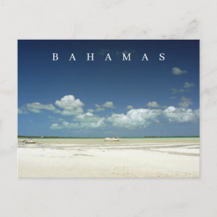 Bahamas Harbour sea and sky view postcard
