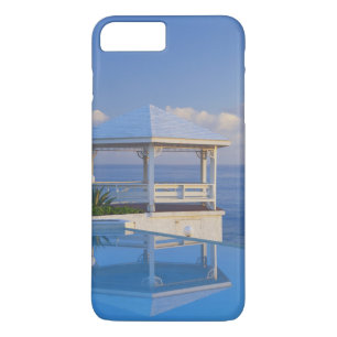 Bahamas, Long Island, Gazebo reflecting on pool iPhone 8 Plus/7 Plus Case