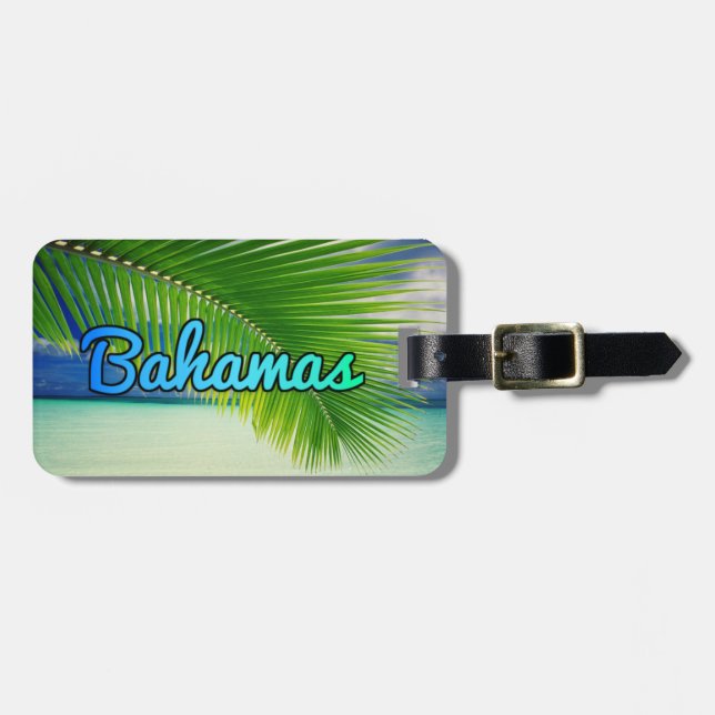 Bahamas luggage tag (Front Horizontal)