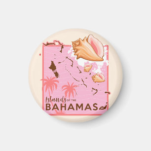 Bahamas Magnet Vacation Cruise Bahamas Map Conch