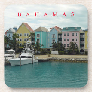 Bahamas Marina Village view coasters