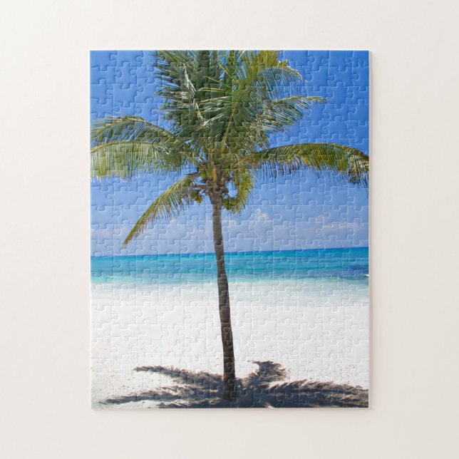 Bahamas Palm Tree Jigsaw Puzzle (Vertical)