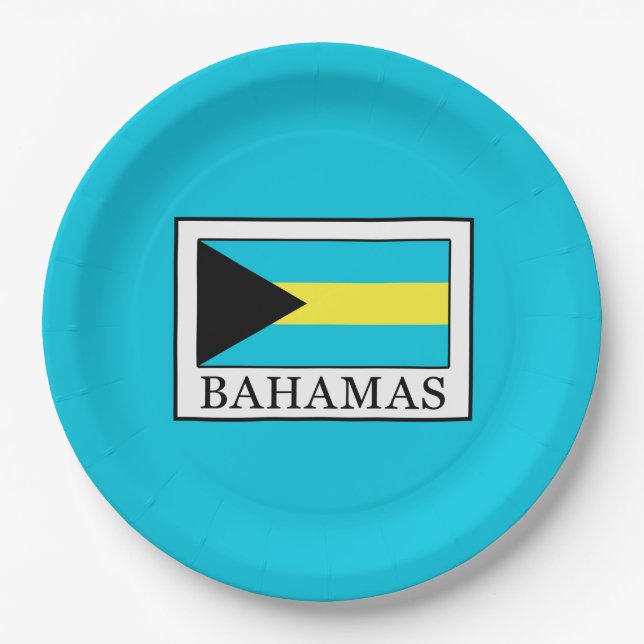 Bahamas Paper Plate (Front)