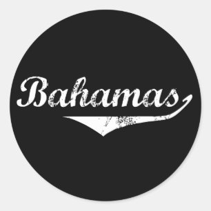 Bahamas Revolution Style Classic Round Sticker