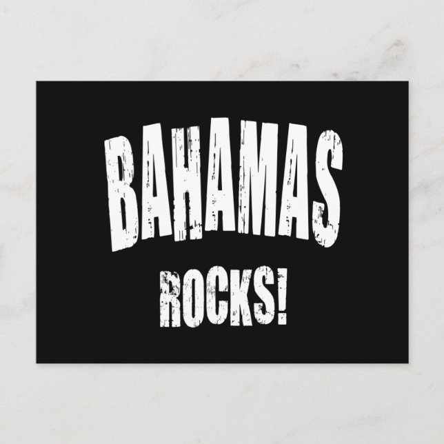 Bahamas Rocks! Postcard (Front)
