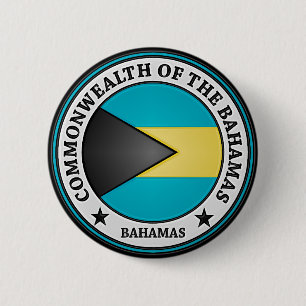 Bahamas Round Emblem 6 Cm Round Badge