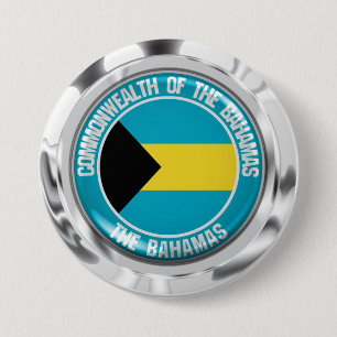 Bahamas Round Emblem 7.5 Cm Round Badge