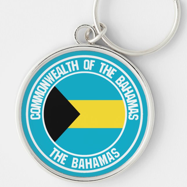 Bahamas Round Emblem Key Ring (Front)