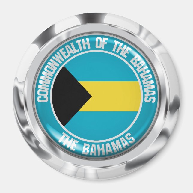 Bahamas Round Emblem Magnet (Front)