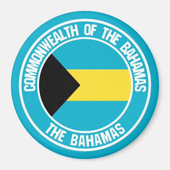 Bahamas Round Emblem Magnet (Front)