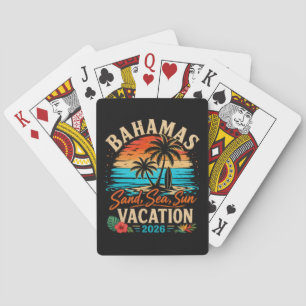Bahamas Sand Sea Sun Vacation 2026 Playing Cards