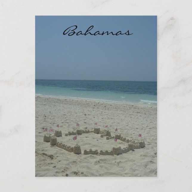 bahamas sandcastle postcard (Front)
