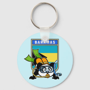 Bahamas Scuba Panda Key Ring