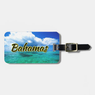 Bahamas sea sky luggage tag