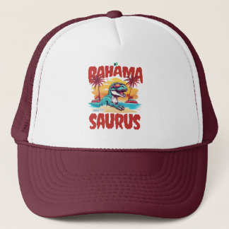 Bahamas Souvenir Gift: Abaco Bahamas Bahama Saurus Trucker Hat