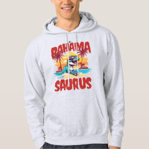 Bahamas Souvenir Gift : Bimini Bahama Saurus T-Rex Hoodie