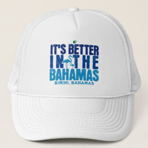 Bahamas Souvenir Gift : Bimini Bahamas Cruise Trucker Hat
