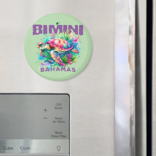 Bahamas Souvenir Gift : Bimini Bahamas Sea Turtle Magnet