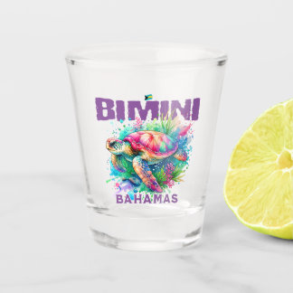 Bahamas Souvenir Gift : Bimini Bahamas Sea Turtle Shot Glass