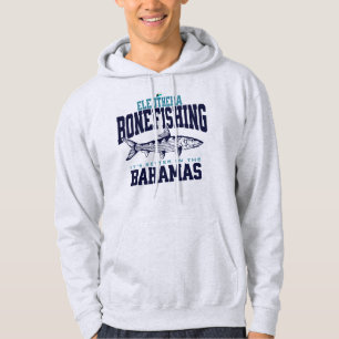 Bahamas Souvenir Gift : Eleuthera Bahamas Bonefish Hoodie