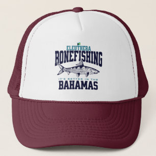 Bahamas Souvenir Gift : Eleuthera Bahamas Bonefish Trucker Hat