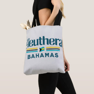 Bahamas Souvenir Gift : Eleuthera Bahamas Flag Tote Bag