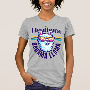 Bahamas Souvenir Gift : Eleuthera Bahamas Llama T-Shirt