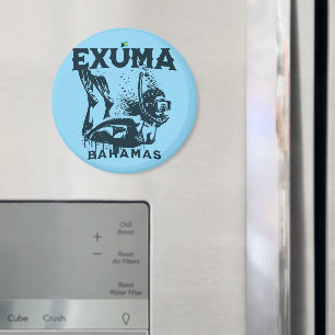 Bahamas Souvenir Gift : Exuma Bahamas Dive Magnet