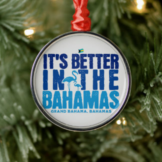 Bahamas Souvenir Gift: Grand Bahama Bahamas Cruise Metal Ornament