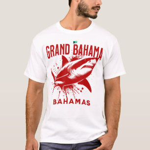 Bahamas Souvenir Gift : Grand Bahama Bahamas Shark T-Shirt