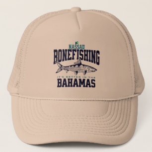 Bahamas Souvenir Gift : Nassau Bahamas Bonefishing Trucker Hat