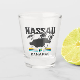 Bahamas Souvenir Gift: Nassau Bahamas Independence Shot Glass
