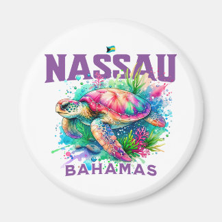 Bahamas Souvenir Gift : Nassau Bahamas Sea Turtle Magnet
