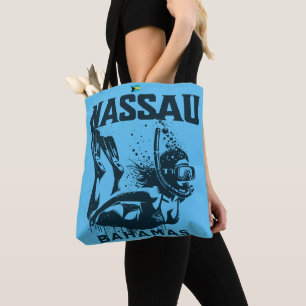 Bahamas Souvenir Gift : Nassau Bahamas Snorkelling Tote Bag