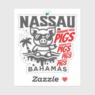 Bahamas Souvenir Gift: Nassau Bahamas Swimming Pig