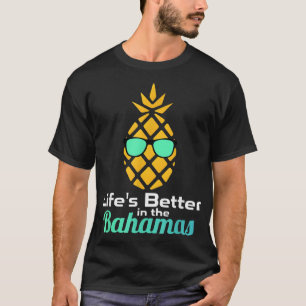 Bahamas Souvenir T s Pineapple Sunglasses Graphic T-Shirt