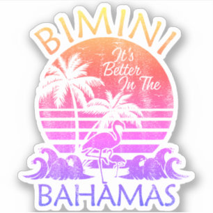 Bahamas Sticker Bimini Vacation Beach Cruise