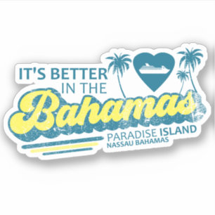 Bahamas Sticker Paradise Island Vacation Cruise