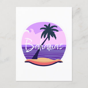 Bahamas summer vacation postcard