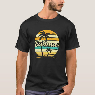 Bahamas Sunset Retro Palm T-Shirt