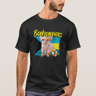 Bahamas Swimming Pig Summer Vacation Beach Souveni T-Shirt