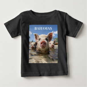 Bahamas Swimming Pigs - Exuma Pig Beach Adventure Baby T-Shirt